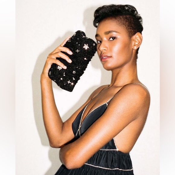 NWT Staud Beaded Bean Bag Starry Night πRareπ - Picture 12 of 16